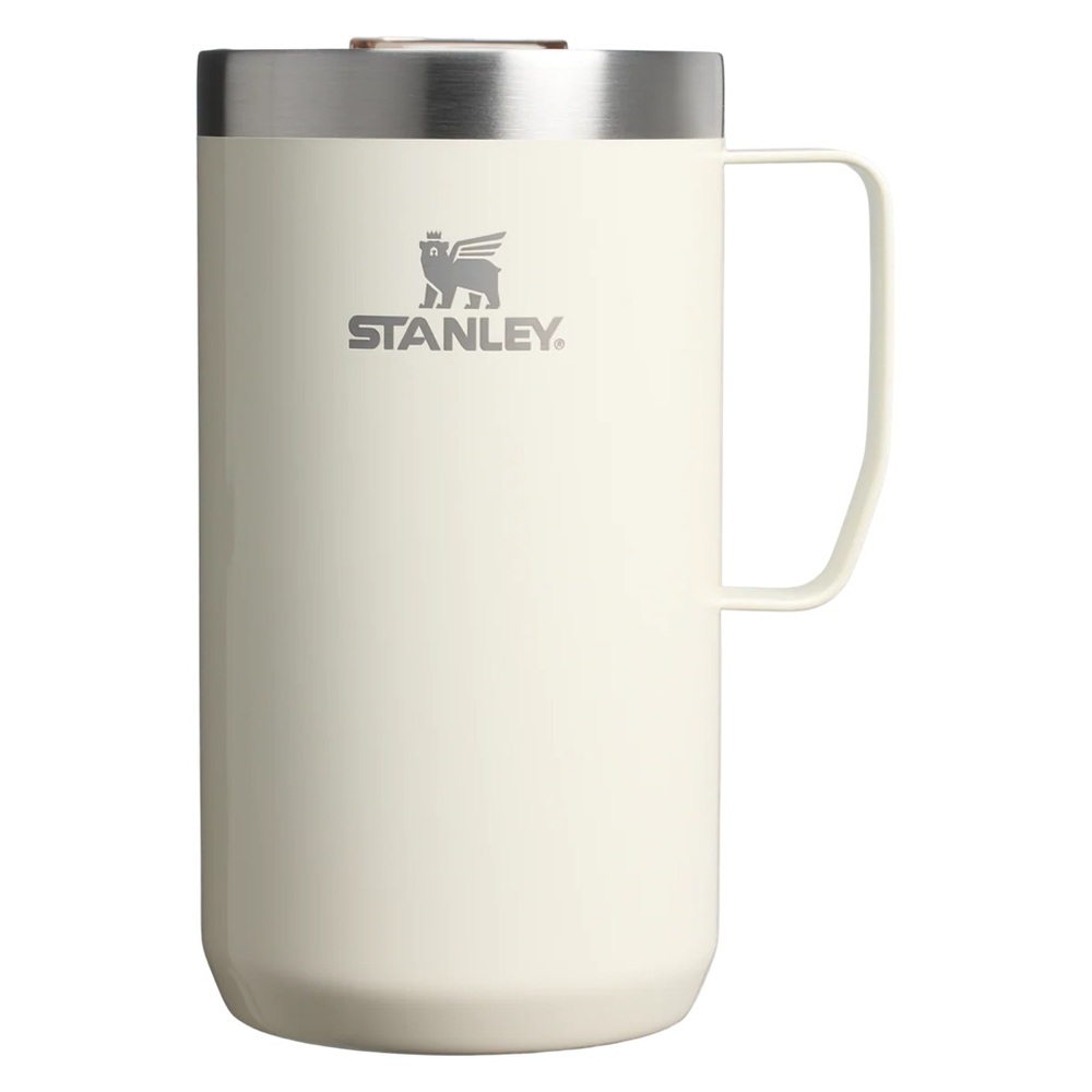 Stanley 24oz Stay-Hot Camp Mug in Cream Gloss (safe for hot & cold)